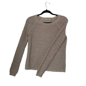 faded glory lightweight tan knitted pullover sweater
